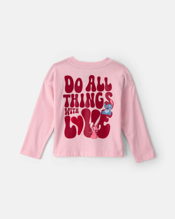 Toddler Girl 'Sweet Hearts Club' Disney&copy; Lilo & Stitch Valentine's Day Graphic Top - Pink, 