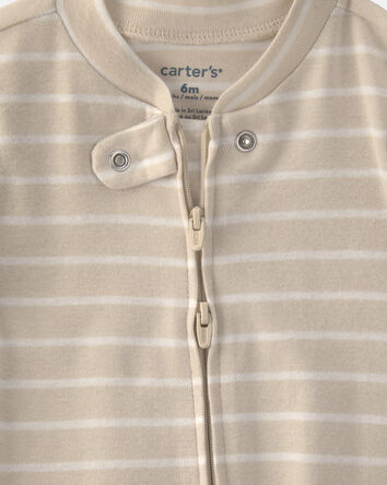 Baby Boy 2-Pack Sports Sleeper - White/Brown, 