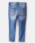 Enfant en bas &acirc;ge Jeans de coupe fuseau &agrave; d&eacute;lavage indigo vif, image 2 sur 3 diapositives