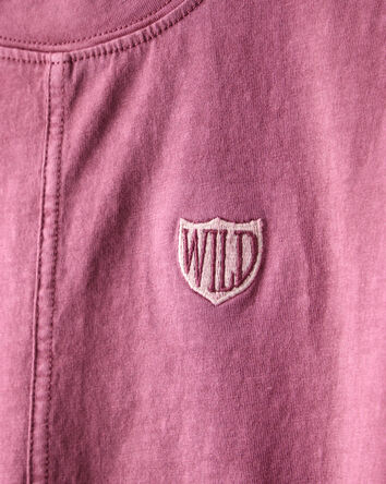 Garçons - T-shirt Wild en coton à manches courtes – Rouge, 