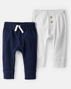 B&eacute;b&eacute; B&eacute;b&eacute; Emballage De 2 Pantalons &Agrave; Enfiler En Coton, image 1 sur 4 diapositives
