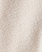 Baby Girl Colour Block Fleece Long-Sleeve Jumpsuit - Cream/Pink, image 2 of 3 slides