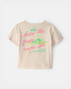 Tout-petit fille - T-shirts &agrave; imprim&eacute; &laquo;Where the Sun Never Sets&raquo; - Cr&egrave;me, image 2 sur 4 diapositives
