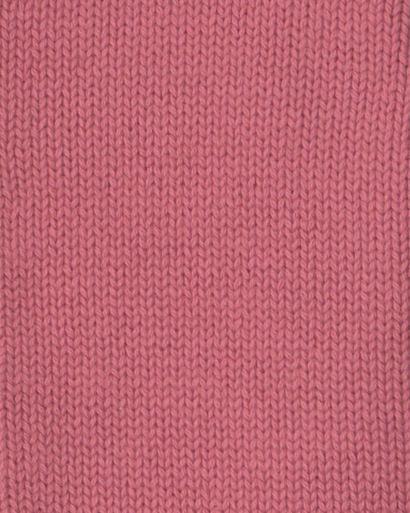 B&eacute;b&eacute; fille - Ensemble 2 pi&egrave;ces cardigan et pantalon en tricot de coton biologique, image 3 sur 3 diapositives