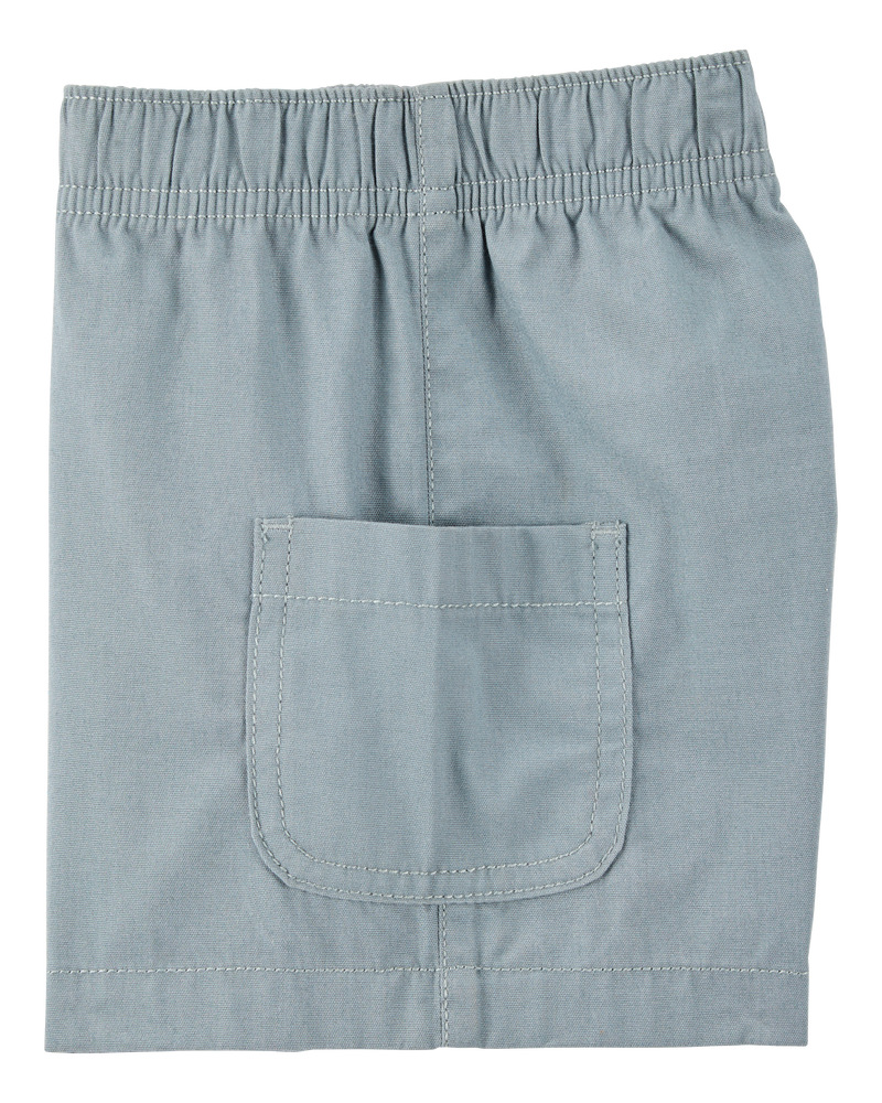 Baby 2-Piece Palm Tree Print Short Set - Ivory/Blue, image 2 of 4 slides