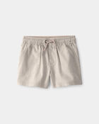 Toddler Boy Twill Shorts - Light Khaki, image 1 of 4 slides