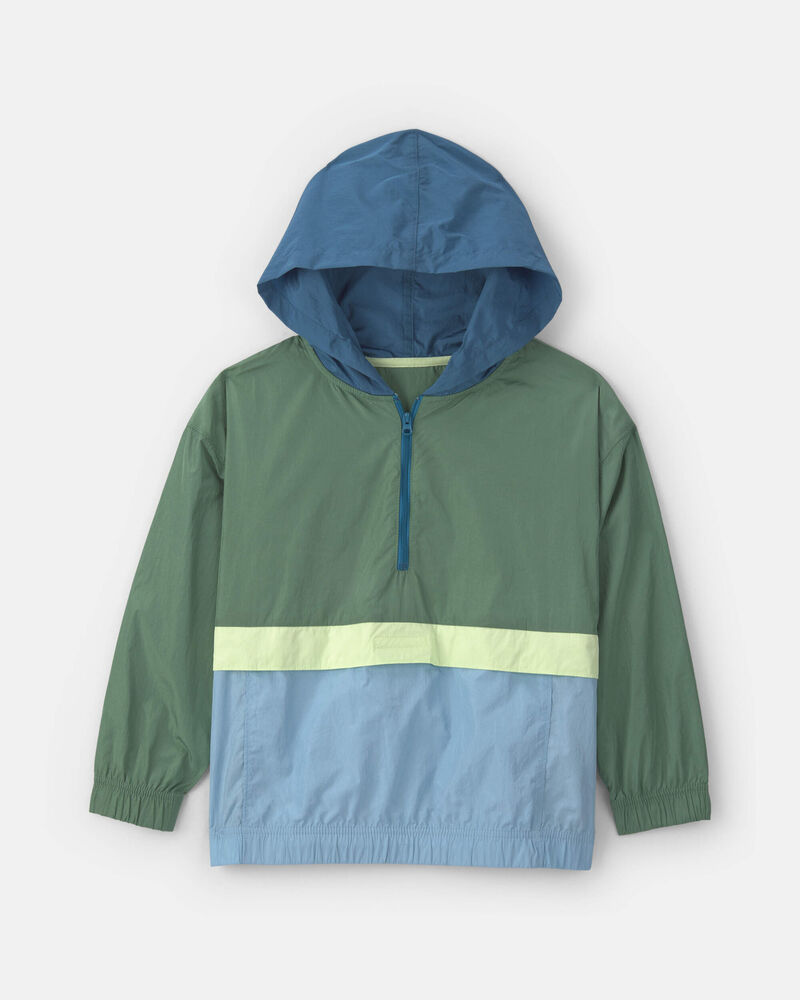 Gar&ccedil;ons - Blouson l&eacute;ger aux couleurs contrast&eacute;es - Vert/Bleu, image 1 sur 2 diapositives