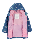 Toddler Colour Changing Rain Jacket - Navy, image 6 of 6 slides