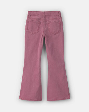 Filles - Pantalon &eacute;vas&eacute; en serg&eacute; &ndash; Mauve, 