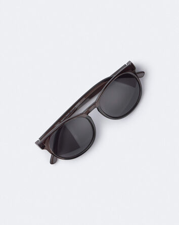 Tout-petit - Lunettes de soleil rondes festonn&eacute;es - Brun, 