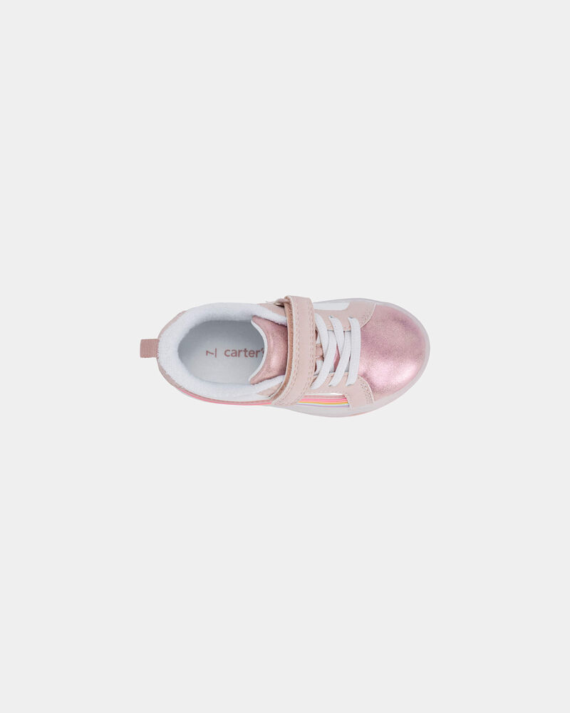 Toute-petit fille - Chaussures d&eacute;contract&eacute;es lumineuses &ndash; Blanc/Rose, image 4 sur 6 diapositives
