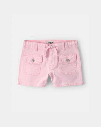 Girls Utility Shorts - Pink, 