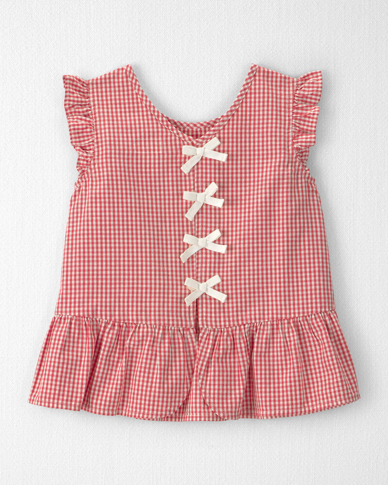 Girls 2-Piece Top & Short Set Made with Organic Cotton, image 2 of 6 slides