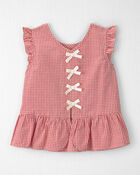 Girls 2-Piece Top & Short Set Made with Organic Cotton, image 2 of 6 slides