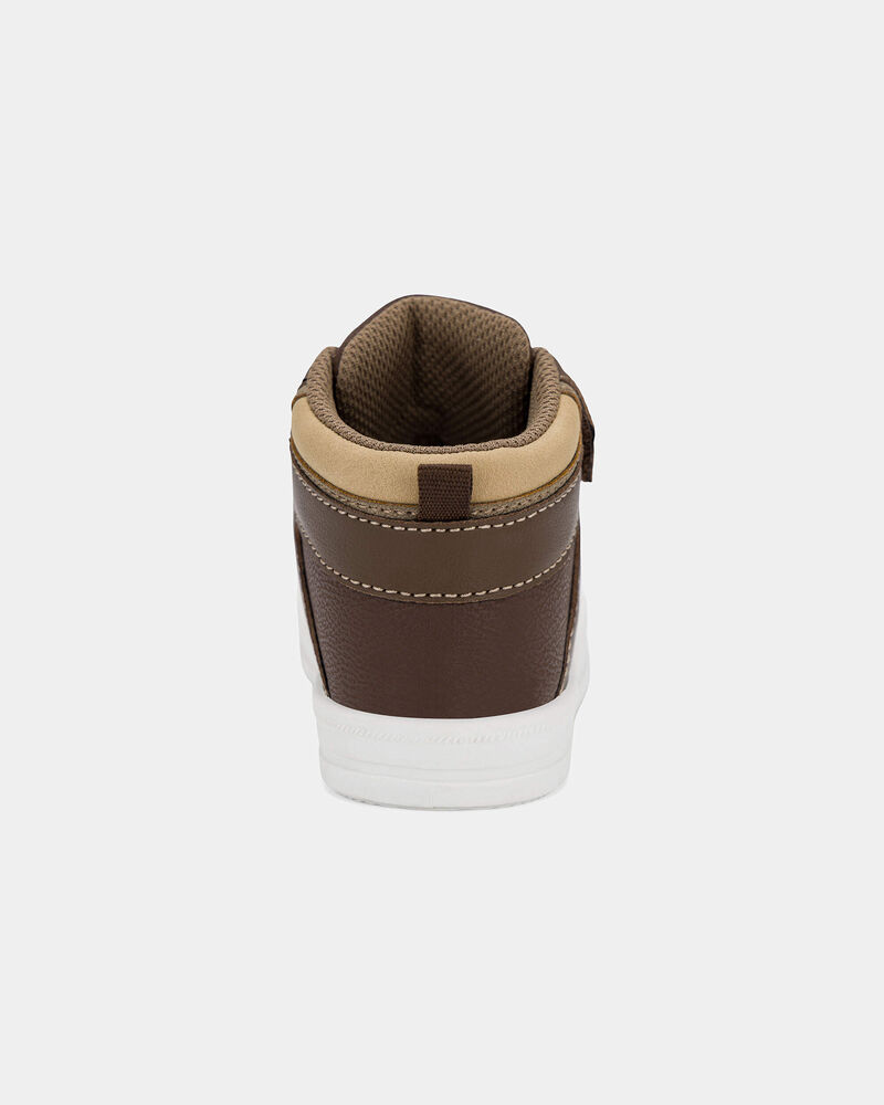Toddler Boy High Top Sneakers - Brown, image 5 of 8 slides