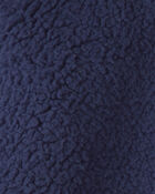 Baby Boy 3-Piece Bear Teddy Fleece Layering Set - Navy Blue/Cream, image 3 of 6 slides