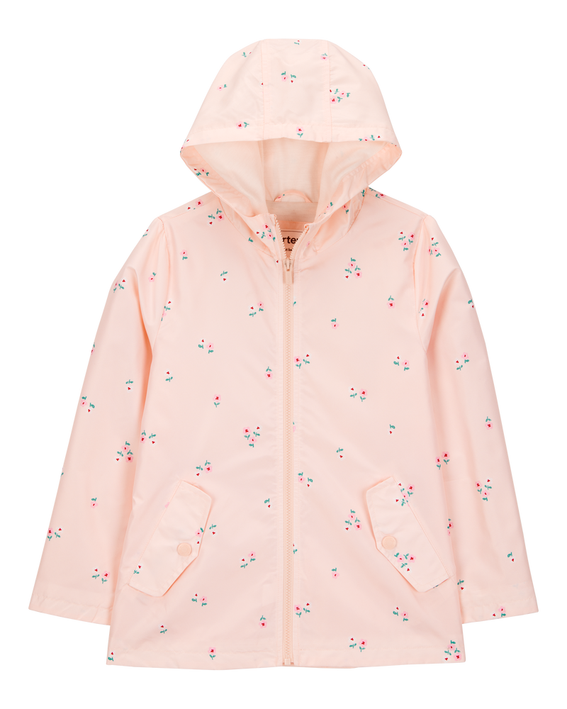 Floral Rain Jacket - Pink, image 1 of 3 slides