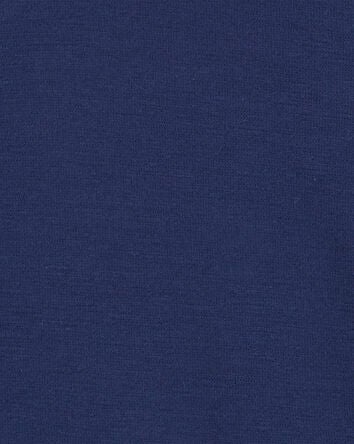 Kid Colourblock Cotton Blend Long-Sleeve Tee - Blue, 