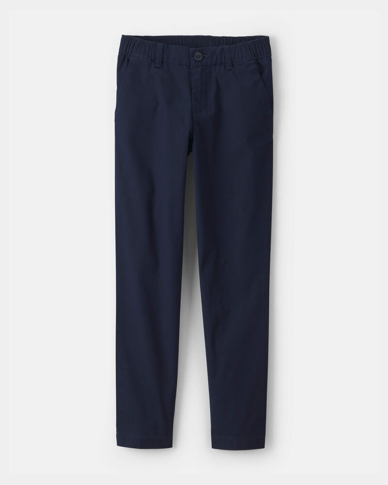 Filles - Pantalon d&rsquo;uniforme &eacute;troit - Bleu marine, image 1 sur 3 diapositives