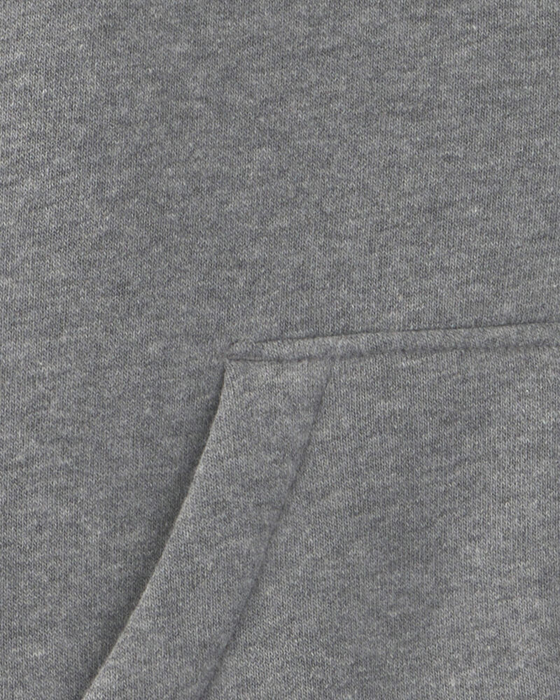 Toddler Boy Fleece Zip-Up Jacket - Grey, image 3 of 4 slides