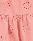 B&eacute;b&eacute; Robe ajour&eacute;e en coton - Rose, image 4 sur 4 diapositives