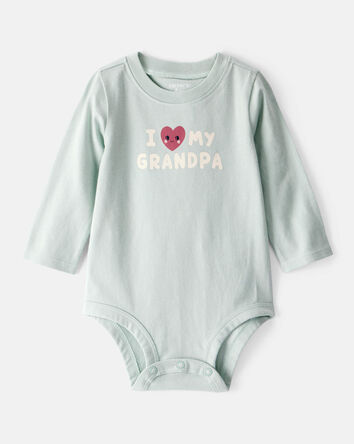 Bébé fille - Cache-couche en coton à manches longues avec imprimé – Vert, 