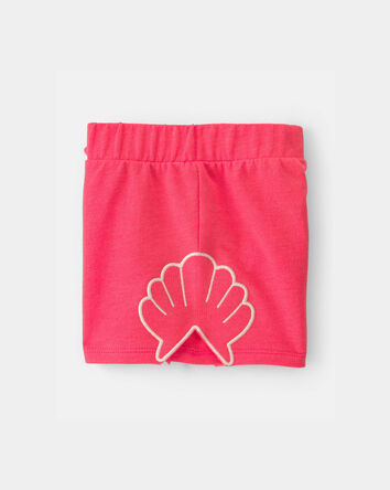 Toddler Girl Shell French Terry Shorts - Orange, 