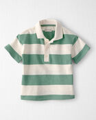 Toddler Boy Striped Collared Shirt Made with Organic Cotton, image 1 of 4 slides