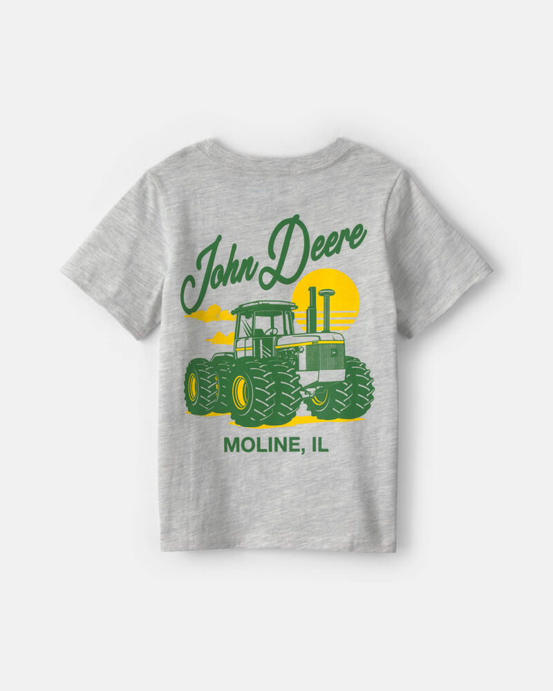 Tout-petit gar&ccedil;on - T-shirt John Deere &agrave; imprim&eacute; tracteur - Gris, image 2 sur 4 diapositives