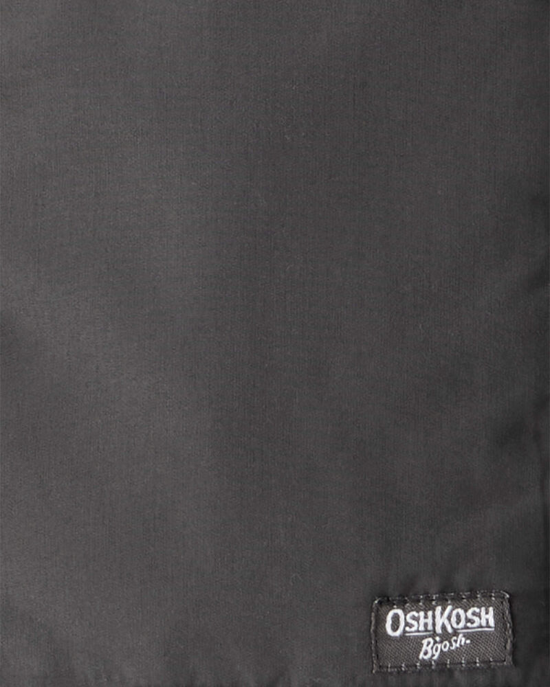 Tout-petit gar&ccedil;on - Gar&ccedil;ons - Veste de style aviateur matelass&eacute;e mi-&eacute;paisse &agrave; manches longues &ndash; Noir, image 3 sur 3 diapositives