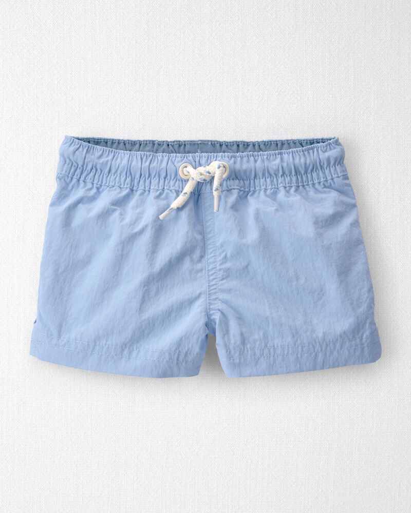 B&eacute;b&eacute; gar&ccedil;on - Short maillot de bain en mat&eacute;riaux recycl&eacute;s de couleur uni, image 1 sur 4 diapositives