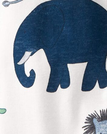 Baby Organic Cotton Sleeper Pyjamas in Wildlife Print, 