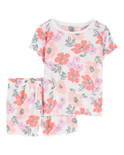 Kid 2-Piece Floral Loose Fit Pyjamas, image 1 of 3 slides