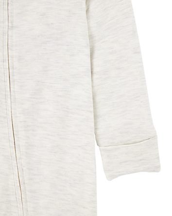 Baby Zip-Up PurelySoft Sleeper Pyjamas -  Grey, 