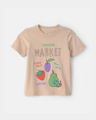 Tout-petit - T-shirt &agrave; imprim&eacute; de fruits du march&eacute; - Beige, image 1 sur 2 diapositives