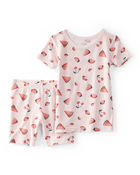 Tout-petit fille - Pyjama 2 pièces PurelySoft à melon d’eau, image 1 sur 5 diapositives