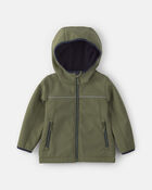 Toddler Boy  Quilted Mid Weight Jacket- Green, image 1 of 4 slides