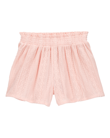 Kid Pull-On Smocked Shorts, 
