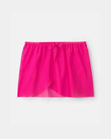 Girls 2-Piece Swimsuit and Cover Up Skirt Set - Pink, 