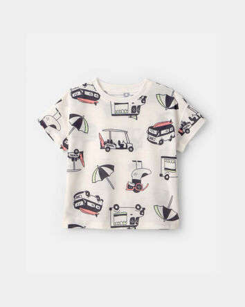 Toddler Boy 2-Piece Beach Short-Sleeve Pyjama Set, 