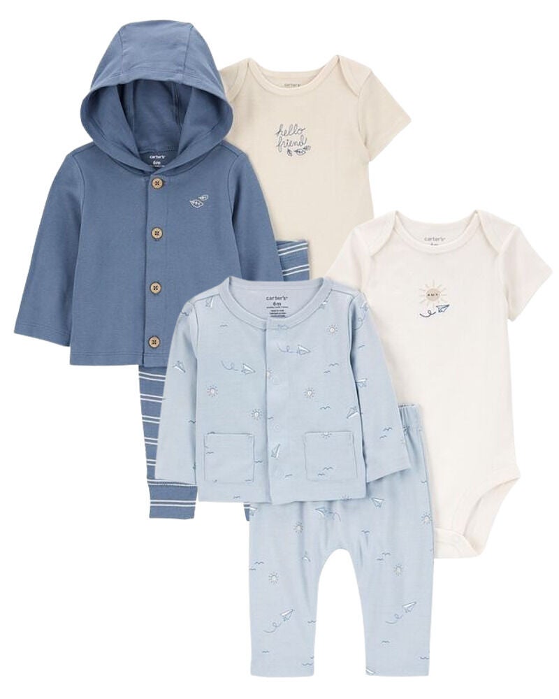 Blue Baby 6 Pack Cardigan Set Carter s Oshkosh Canada