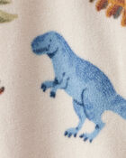 Baby Boy Dinosaur Print Loose Fit Long-Sleeve Sleeper - White, image 3 of 4 slides