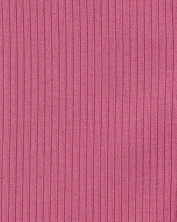 Kid Ribbed Button-Down Vest - Purple, 