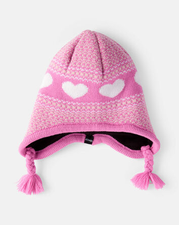Tout-petit fille - Tuque péruvienne KOMBI joli cœur, 