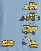 Toddler Boy Construction Graphic Tee - Blue, image 2 of 3 slides