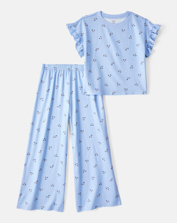 Kid 2-Piece Floral Print Pyjamas, 
