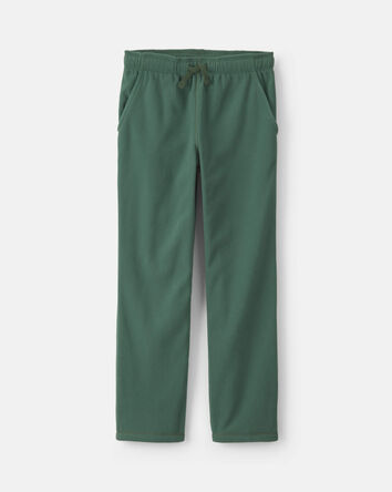 Boys Microfleece Wide-Leg Pants - Olive Green, 