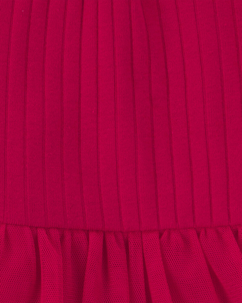 Baby Girl 2-Piece Long-Sleeve Bodysuit & Pant Set - Red, image 3 of 4 slides