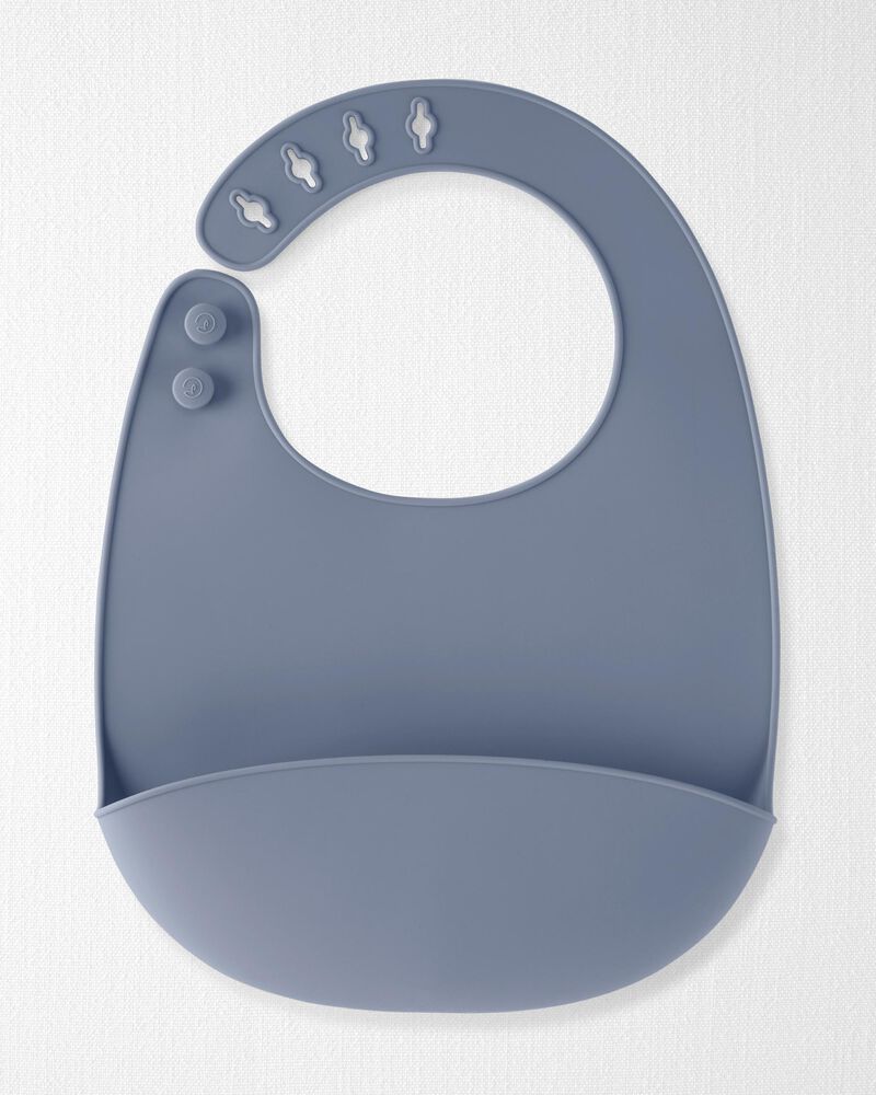 Baby 2-Pack Silicone Bibs, image 2 of 4 slides