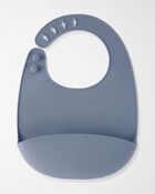 Baby 2-Pack Silicone Bibs, image 2 of 4 slides